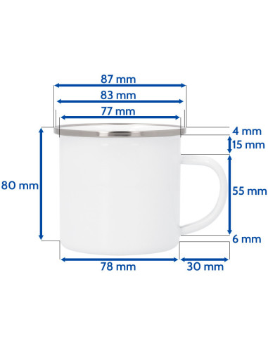 Taza enamel sublimable