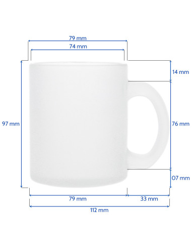 Tazas personalizables de cristal