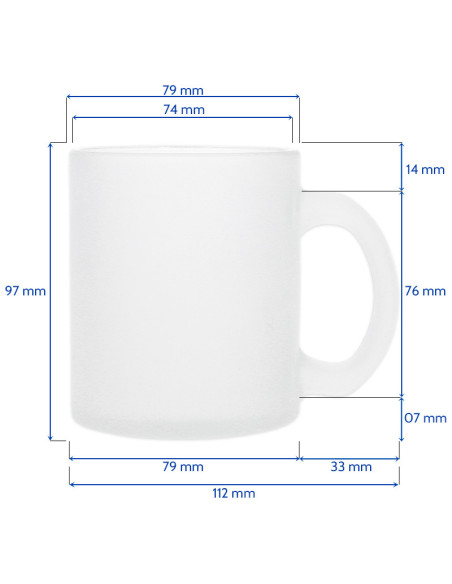 Tazas personalizables de cristal