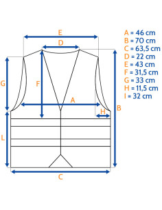 Chaleco reflectante personalizable 2